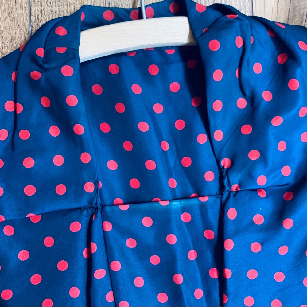 Vintage 1950s Polka Dot Wiggle Dress - Picture 6 of 8